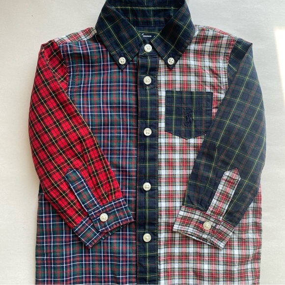 NWT Ralph Lauren Baby Plaid 100% Cotton Poplin Fun Coverall One Piece 9 Months - Picture 10 of 11